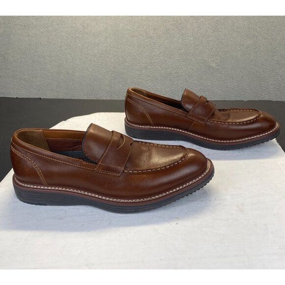Johnston\' & Murphy Tru Foam Men\'s Penny Loafer,Size 9M,Brown Leather
